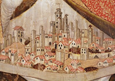 Détail de San Gimignano, vers 1391 - Taddeo di Bartolo